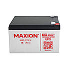 Акумулятор промисловий MAXION MXBP-OT 12-12 (12V, 12Ah, +/-), фото 2