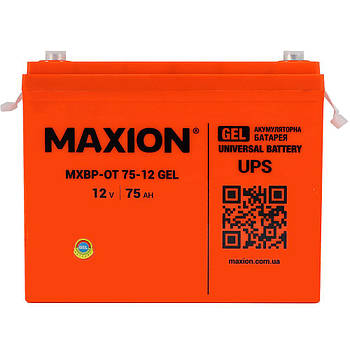 Акумулятор промисловий MAXION MXBP-OT 75-12 GEL (12V, 75Ah, +/-)