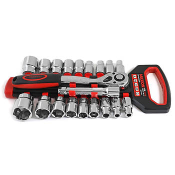 Набір головок з тріскачкою 1/2”, 20 одиниці, Cr-V, MAXION MXTL- PH20, (8-30мм)