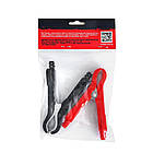 Затискачі MAXION MXAC-30А "Крокодили", пара, червоний/чорний, 30A, довжина 7,5 см, ширина 5 см, фото 2