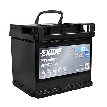 Автомобільний акумулятор EXIDE Premium  (EA530) 53Аh 540Ah R+