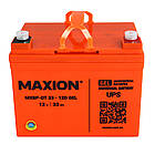 Акумулятор промисловий MAXION MXBP-OT 33-12D GEL (12V, 33Ah, -/+), фото 2