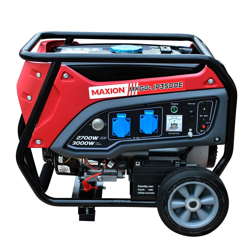 Генератор бензиновий MAXION MXGG-JP3500E 3,0 кВт ручний +електро старт, фото 1