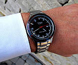 Супермодні чоловічі кварцові годинники Casio круглі в срібному кольорі, фото 2