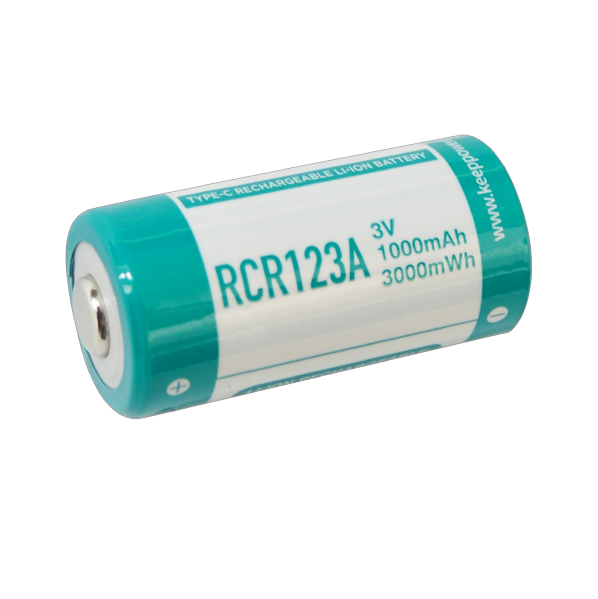 Акумулятор 16340 Keeppower P1634TC Type-C RCR123A 3В 1000мАч Li-ion, фото 1