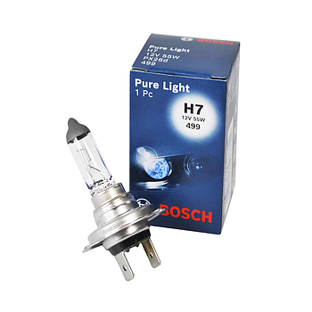 Лампа галогенна Bosch Pure Light H7 12V 55W PX26d 499 картон 1шт. 1987302071
