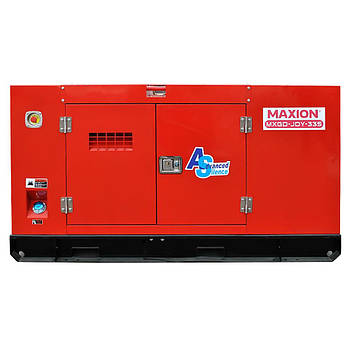 Генератор дизельний безшумний MAXION MXGG-JDY-33S безшумний 26 кВт з системою автоматичного керування, електро