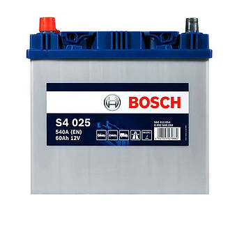 Автомобільний акумулятор BOSCH (S40 250) (D23) Asia 60Ah 540A L+