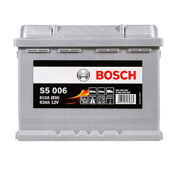 Автомобільний акумулятор BOSCH 63Ah 610A L+ 0092S50060