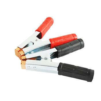 Затискачі MAXION MXAC-800А "Крокодили", пара, червоний/чорний,  довжина 16 см, ширина 11,5 см