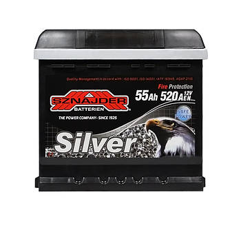 Автомобільний акумулятор SZNAJDER Silver  55Ah 520A R+ (L1) (555 83)
