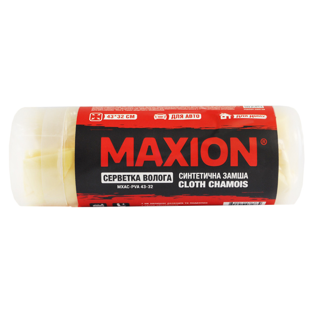 Серветка волога зі штучної замші MAXION MXAC-PVA 43-32 (43*32*0,2)