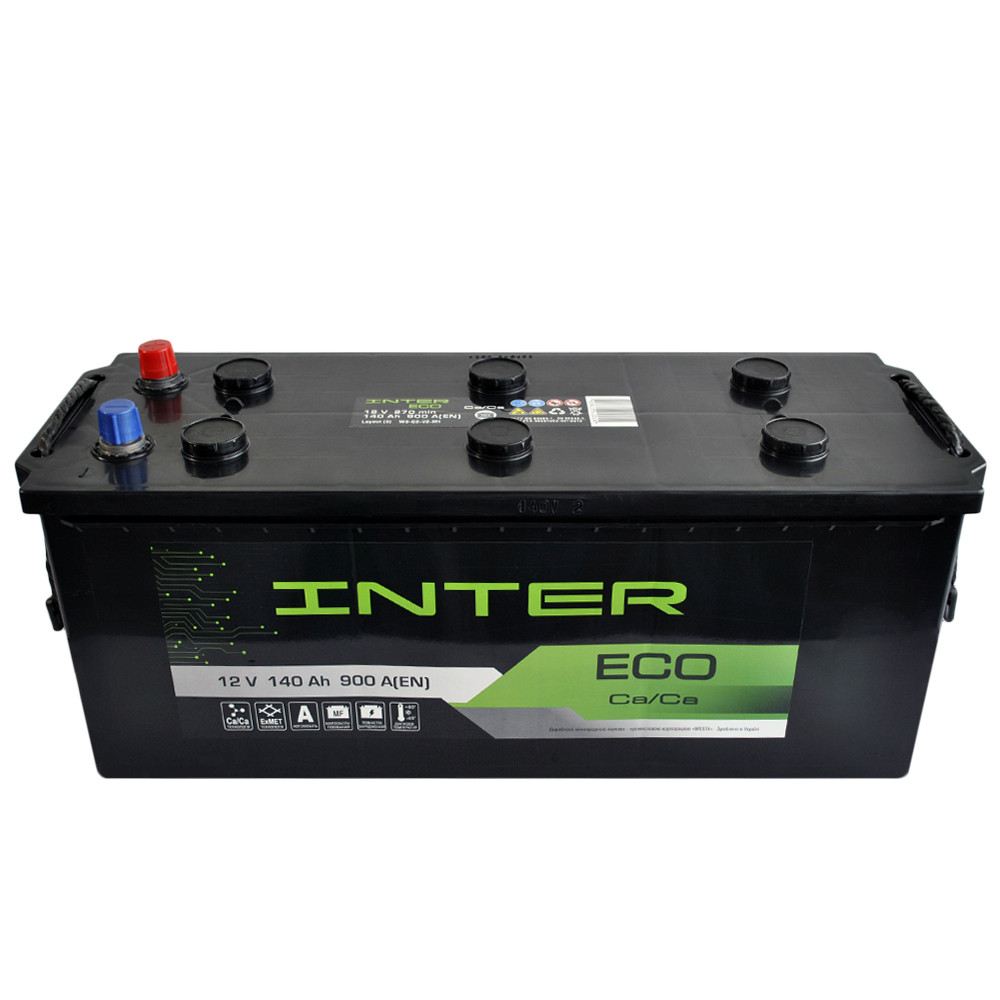 Автомобільний акумулятор INTER Eco 77Ah 570A L+ 4820219073574