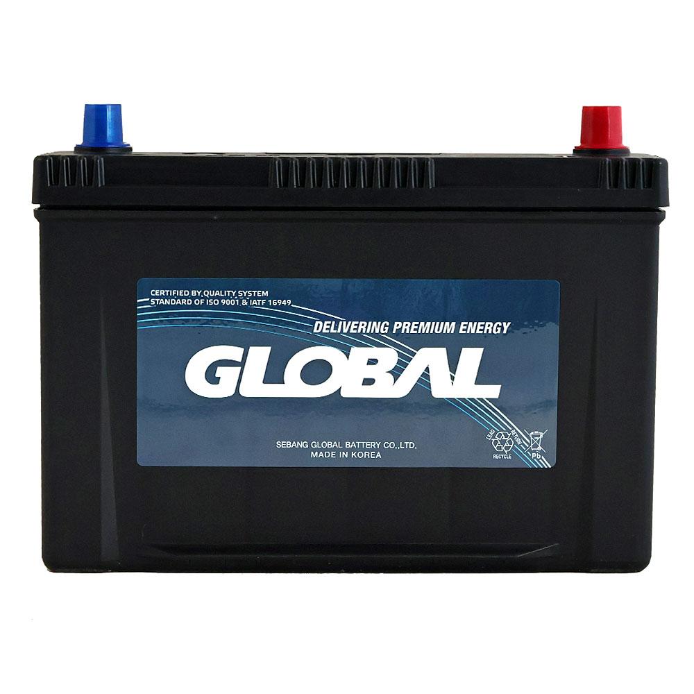 Автомобільний акумулятор GLOBAL Asia SMF 100Ah, 830A, R+ (SMF 130D31L) (D31), н.к.