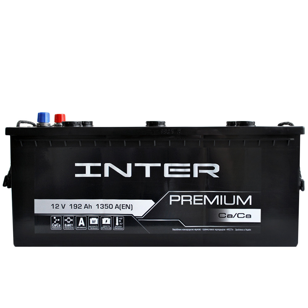 Автомобільний акумулятор INTER Premium 192Ah 1350A L+ 4820219073789