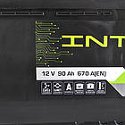 Автомобільний акумулятор INTER Eco 90Ah 670A R+ 4820219073581, фото 6