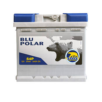 Автомобільний акумулятор BAREN Blu polar 54Аh 540А R+ 7905619