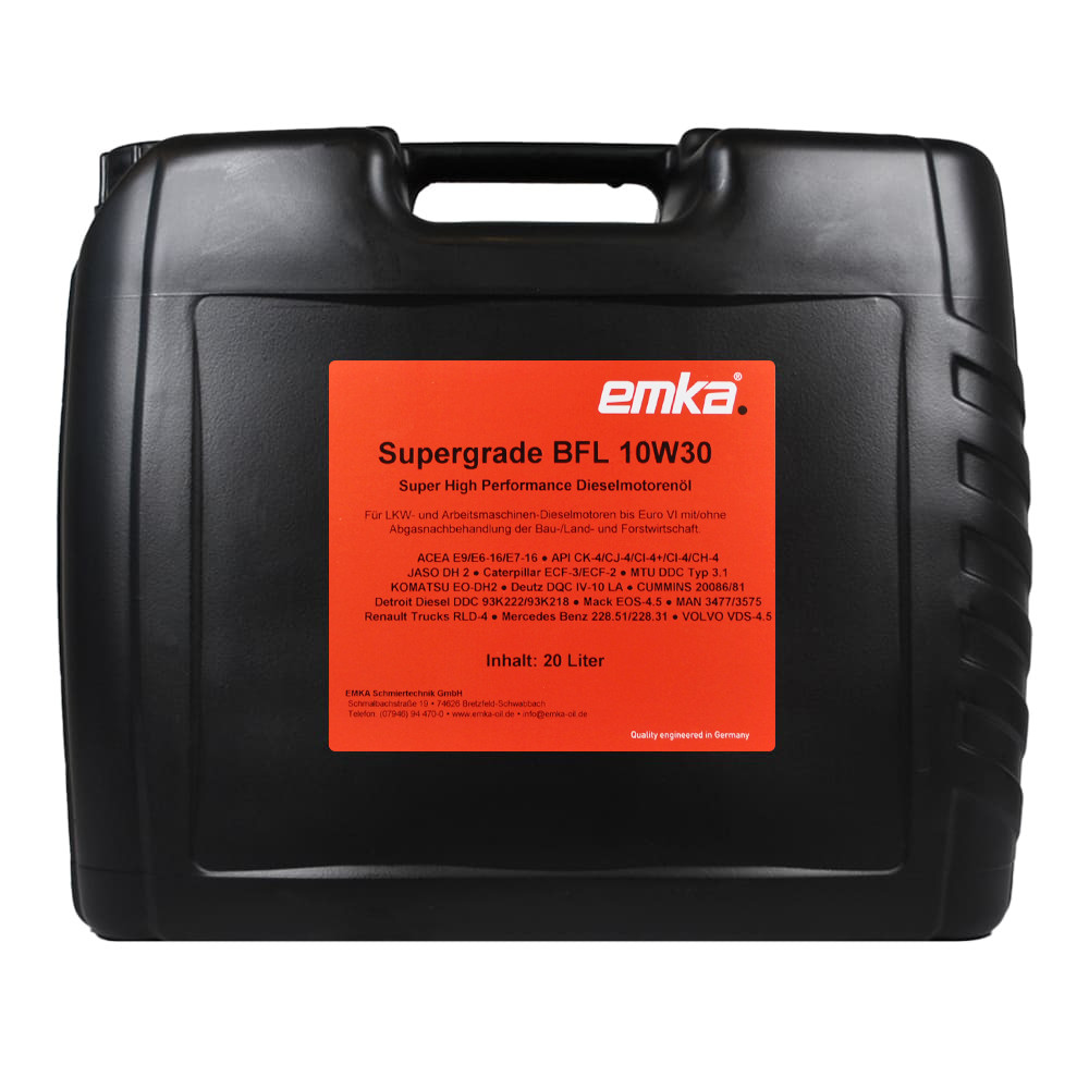 Олива моторна Emka Supergrade BFL 10W30 20л