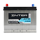 Аккумулятор автомобильный INTER Premium Asia 75Ah 700A EFB Start-stop L+ 4820219075431, фото 2