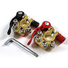 Клеми акумуляторні MAXION MXAC-TCS401 пара, швидкозатискні, латунь, фото 3