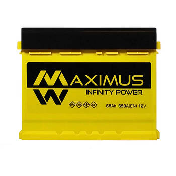 Автомобільний акумулятор  MAXIMUS MF (L2) 65Ah 650A R+