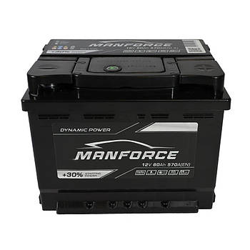 Автомобільний акумулятор MANFORСE  60Ah 570A R+ MF60570(0)L2
