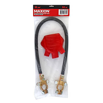 Перемичка акумуляторна «клема-клема» MXAC-CB3550; L=50cm; S=35mm2: латунь/латунь