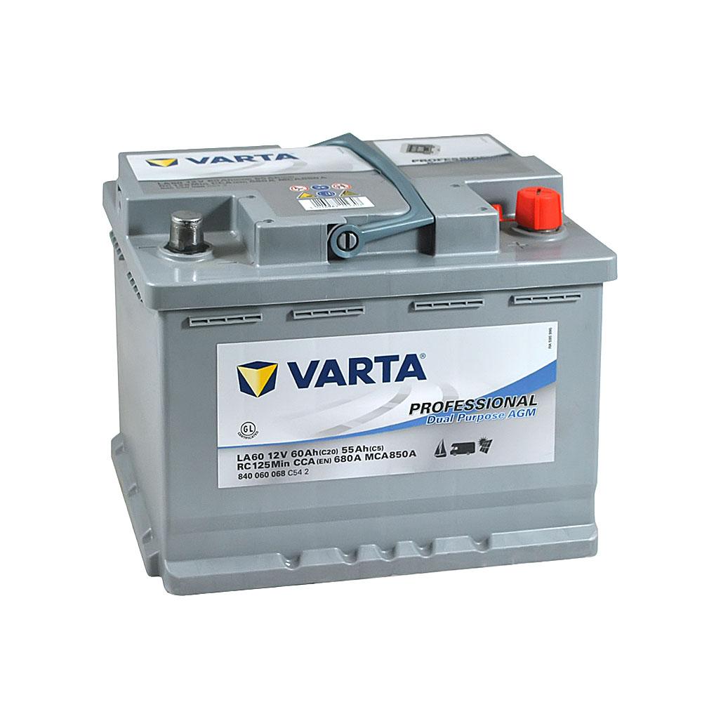 VARTA Prof DP AGM (LA60) 60Ah 680A R+, фото 1