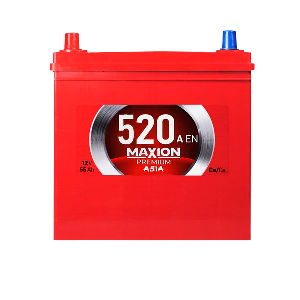 Автомобільний акумулятор MAXION Premium Asia  55Ah 520A L+ (NS60) т.к, фото 1