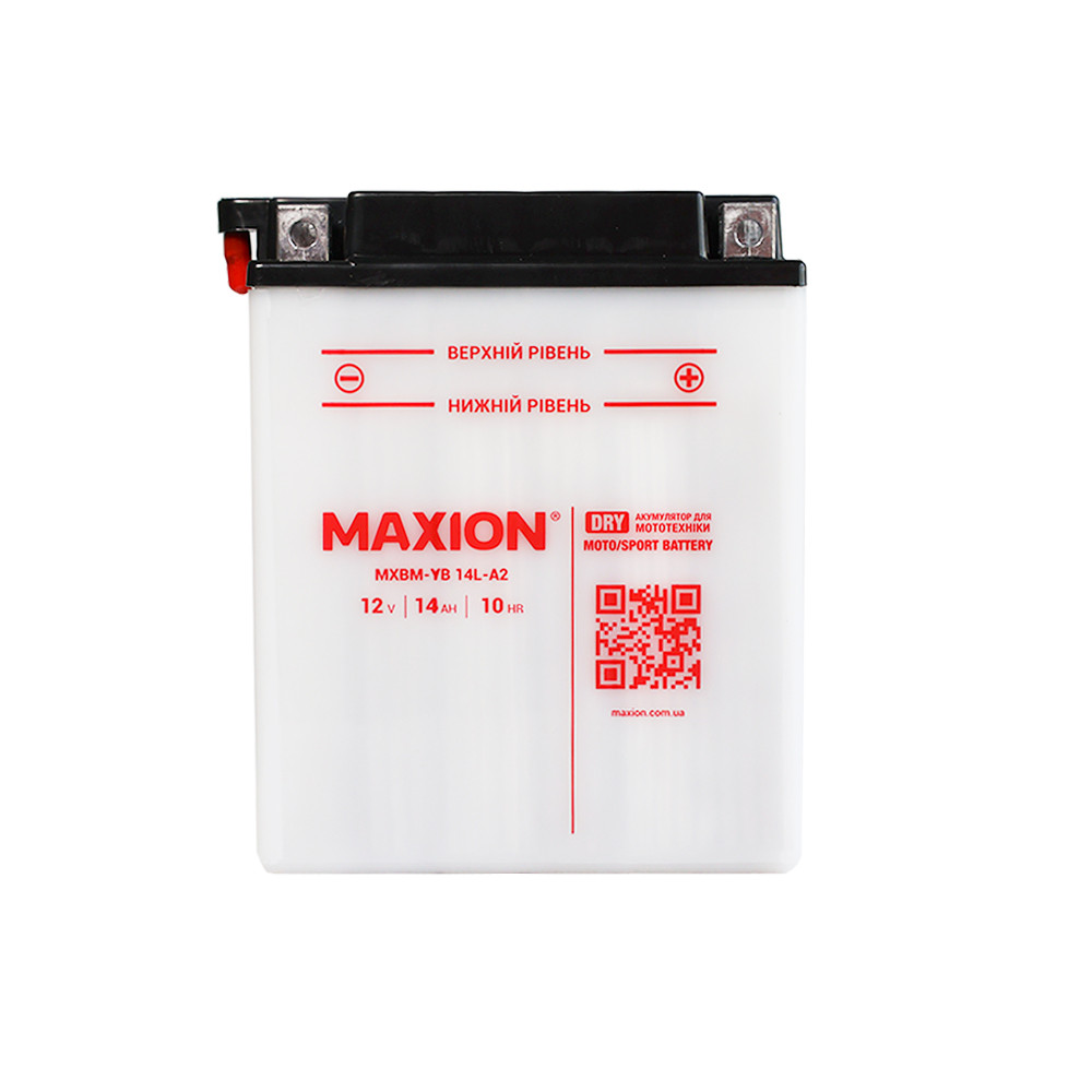 Мото акумулятор MAXION MXBM-YB14L-A2, кислотний, сухозаряджений з електролитом