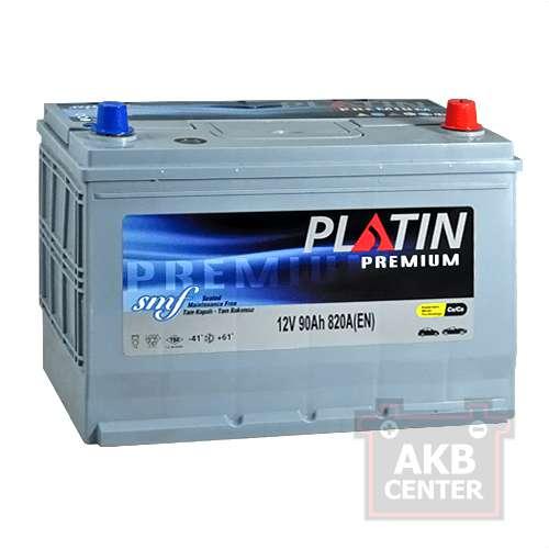 Автомобільний акумулятор PLATIN Premium Asia 90Ah 820A R+ (правий +) SMF