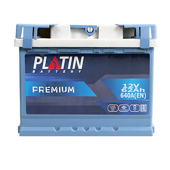 Автомобільний акумулятор PLATIN Premium MF 62Ah 640A L+ 5652072