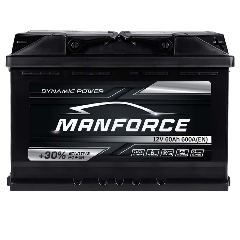 Автомобільний акумулятор MANFORСE MF 60Ah 600A R+ (L2B), фото 1