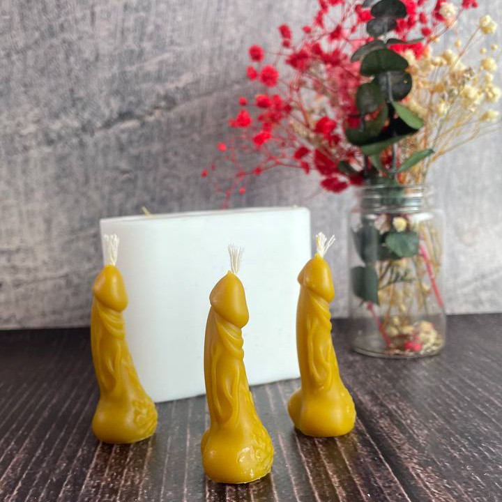 Форма для свічок - Фалос 3 шт, фото 1