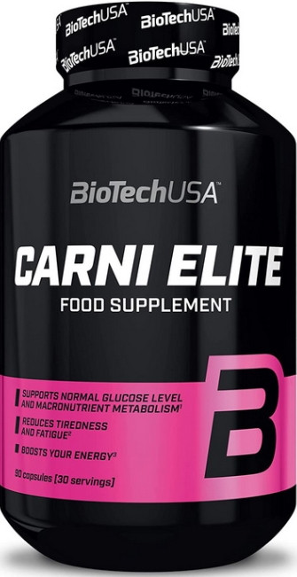 Л-карнітин комплекс для зниження ваги BioTech Carni Elite 90 caps