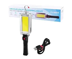 Ліхтар BL 8859 B COB 2*18650 BATTERY, заряджання USB