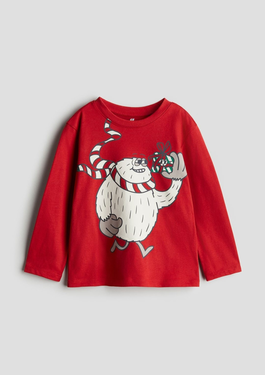 Реглан червоний Yeti H&M 92, 98/104, 110/116, 122/128, 134/140см, фото 1