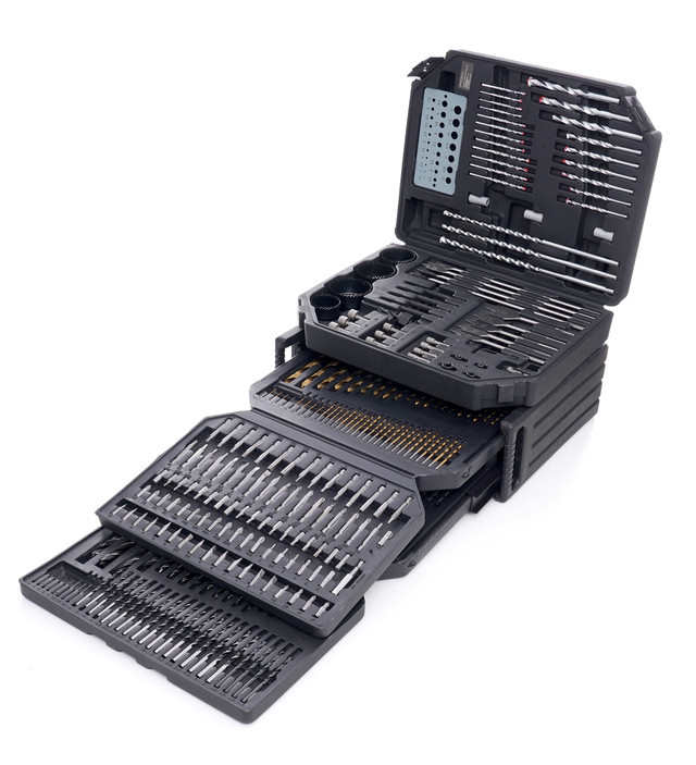 Набір свердел та біт 300 шт. Kraft&Dele KD998 в кейсі