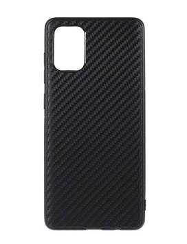 Силіконовий чохол для Samsung Galaxy A52 4G - Carbon Fiber, Чорний