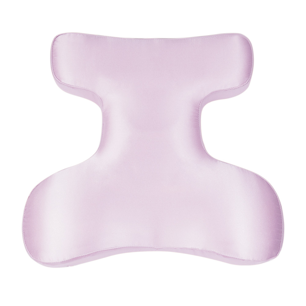 BEAUTY SET - ортопедична подушка для сну под голову (FACE PILLOW №1) шовк, пудра