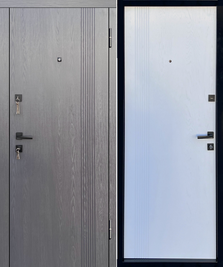 Вхідні двері ТАРІМУС Дверна Індустрія "Надійна Black"