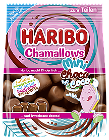 Зефір у шоколаді Haribo Chamallows Mini ChocoType Coco 140g