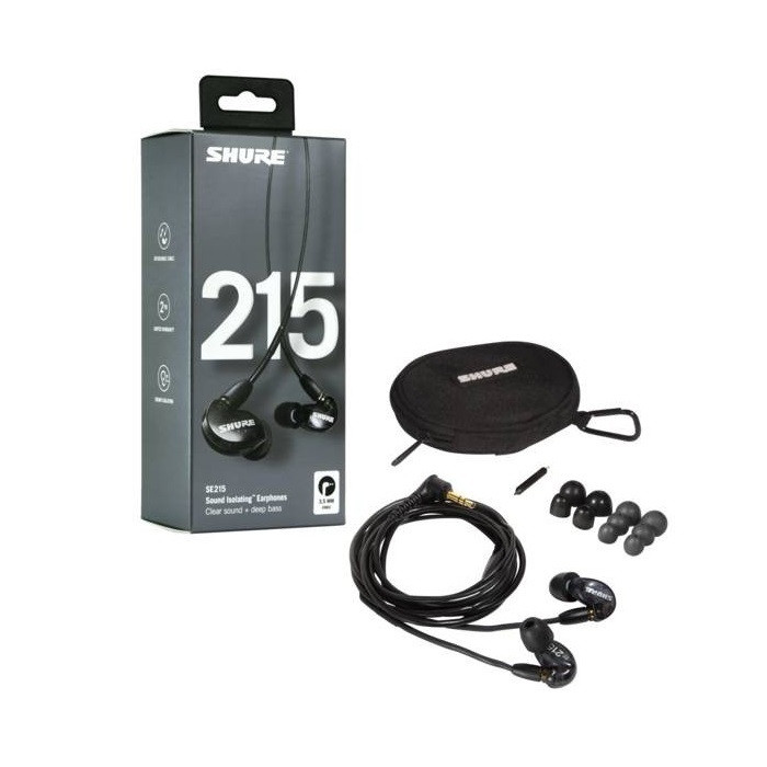 Навушники для персонального моніторингу SHURE SE215-K-EFS, фото 1