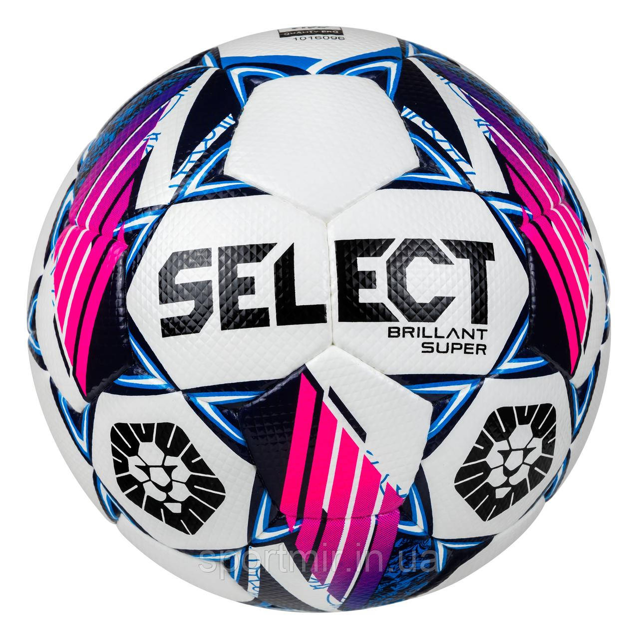М'яч футбольний SELECT BRILLANT SUPER FIFA PFL v24, (526) білий/синій, 5, фото 1