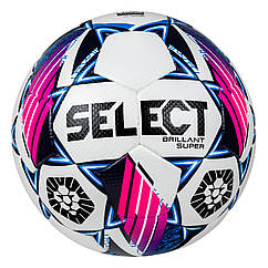 М'яч футбольний SELECT BRILLANT SUPER FIFA PFL v24, (526) білий/синій, 5