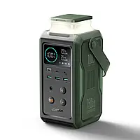 Повербанк JOYROOM PD100W 75000mAh з висувною підсвіткою, зарядна станція 240Wh, зелений