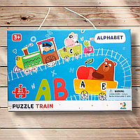 Гра для дітей від 3 років Puzzle Train Alphabet