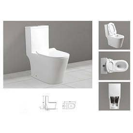 Унітаз-моноблок Insana Typhoon rim 70*38.5*84 білий