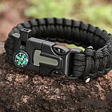 Тактичний годинник Skmei 1845. Паракордовий ремінець, водонепроникні. Олива, фото 2