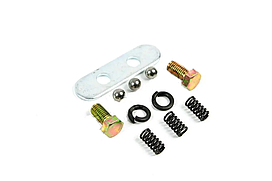 Р/к КПП 5-ступ. Газель,Волга фіксаторів штоків (кулька+пружини+болти+пластина) Авто Престиж 31105-1702801